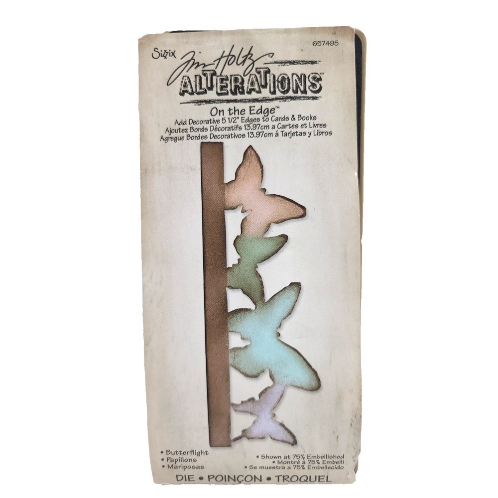 Sizzix‎ Tim Holtz Alterations On The Edge Butterflight 657495